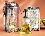 Olive You! - Glass LOVE Oil Bottle Favors