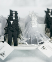 Mini Bride Dress Candy Favor Bags