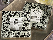A Classic Damask Design Photo Coaster