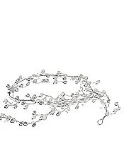 Crystal & Silver Wire Decorative Garland