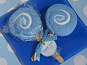 Blue Lollipop Towel Favor