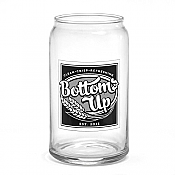 Bottoms Up Can Glass