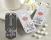 Mint to Be Bride & Groom Slide Mint Tins w/ Heart Mints